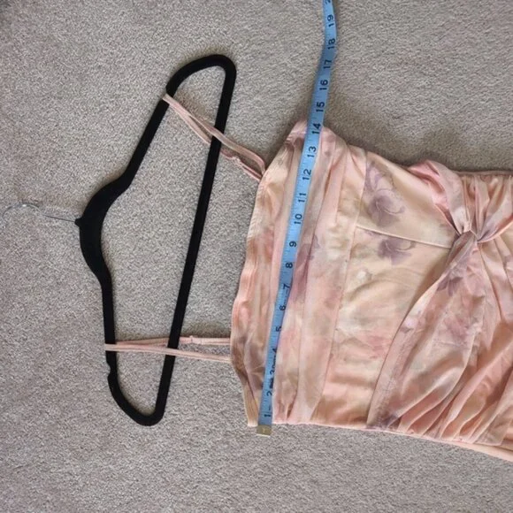 Boutique Y2K 2000s Coquette Lettuce Hem Fairy Whimsical Lolita Midi Dress S - Picture 5 of 7